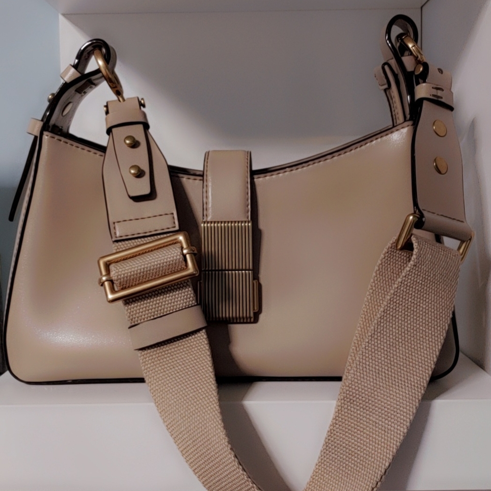 Charles & Keith Beige Shoulder Bag